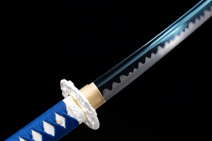 Samurai Sword Katana Forged high Carbon Steel White Scabbard