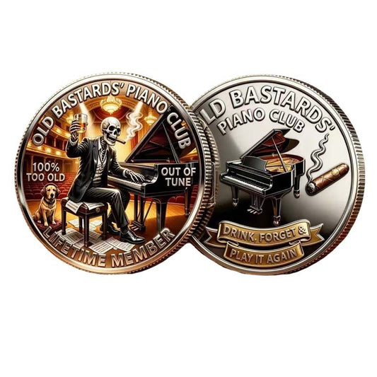 Old Bastard's Piano Club Coin