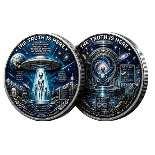 "The Truth Is Here" Alien Coin