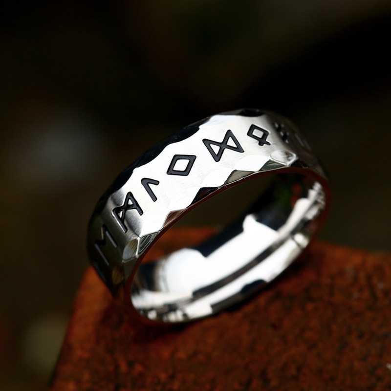 Japanese Vintage Viking Rune Ring