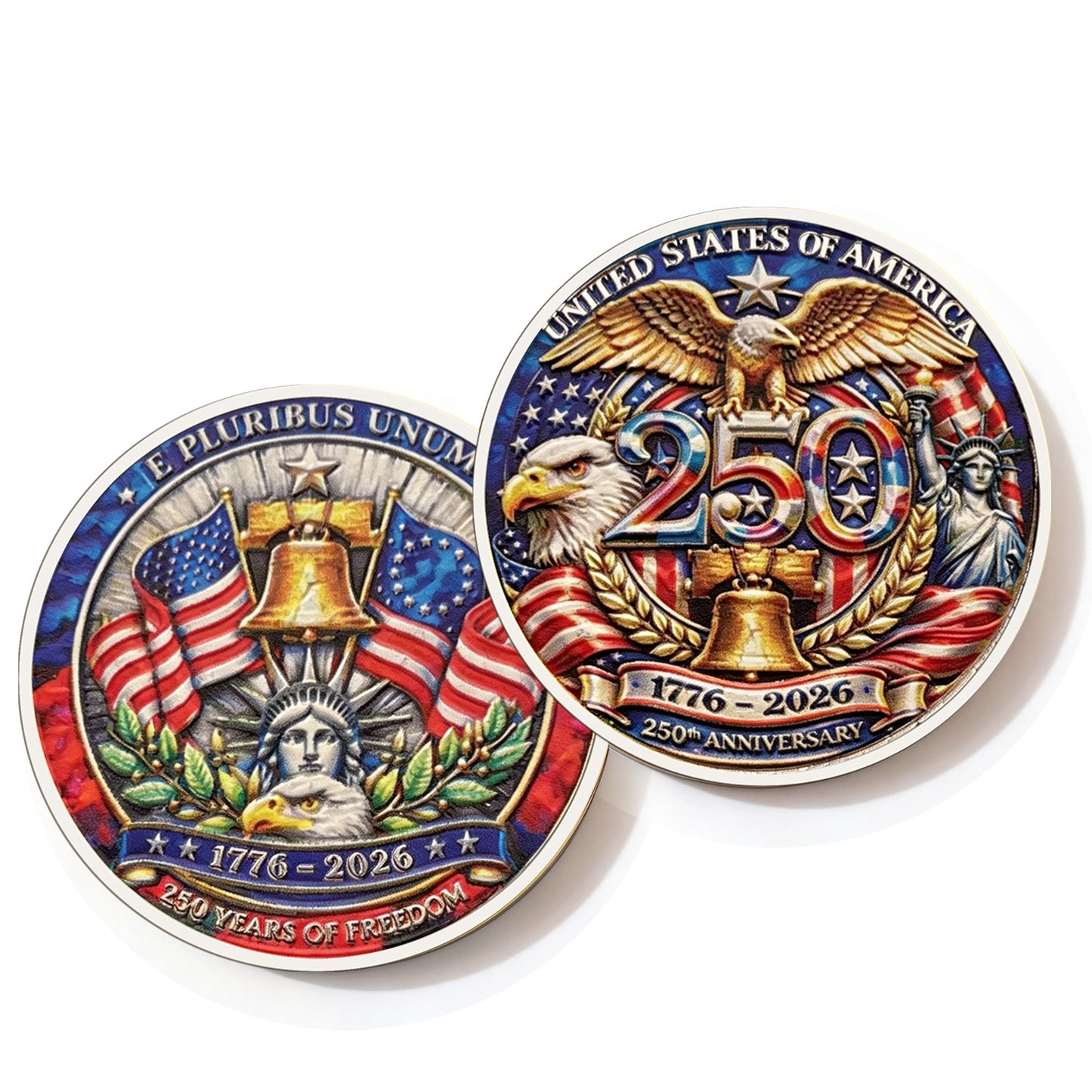 US 250th Independence Anniversary Navy Coin