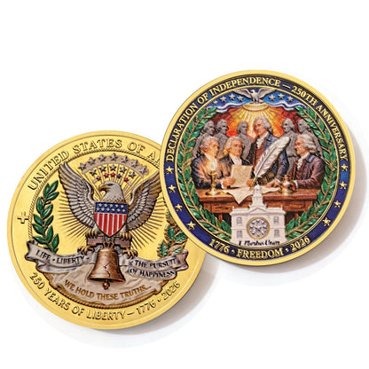 US 250th Independence Anniversary Navy Coin