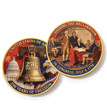 US 250th Independence Anniversary Navy Coin