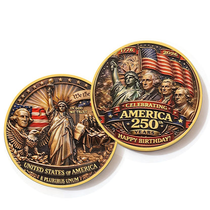 US 250th Independence Anniversary Navy Coin