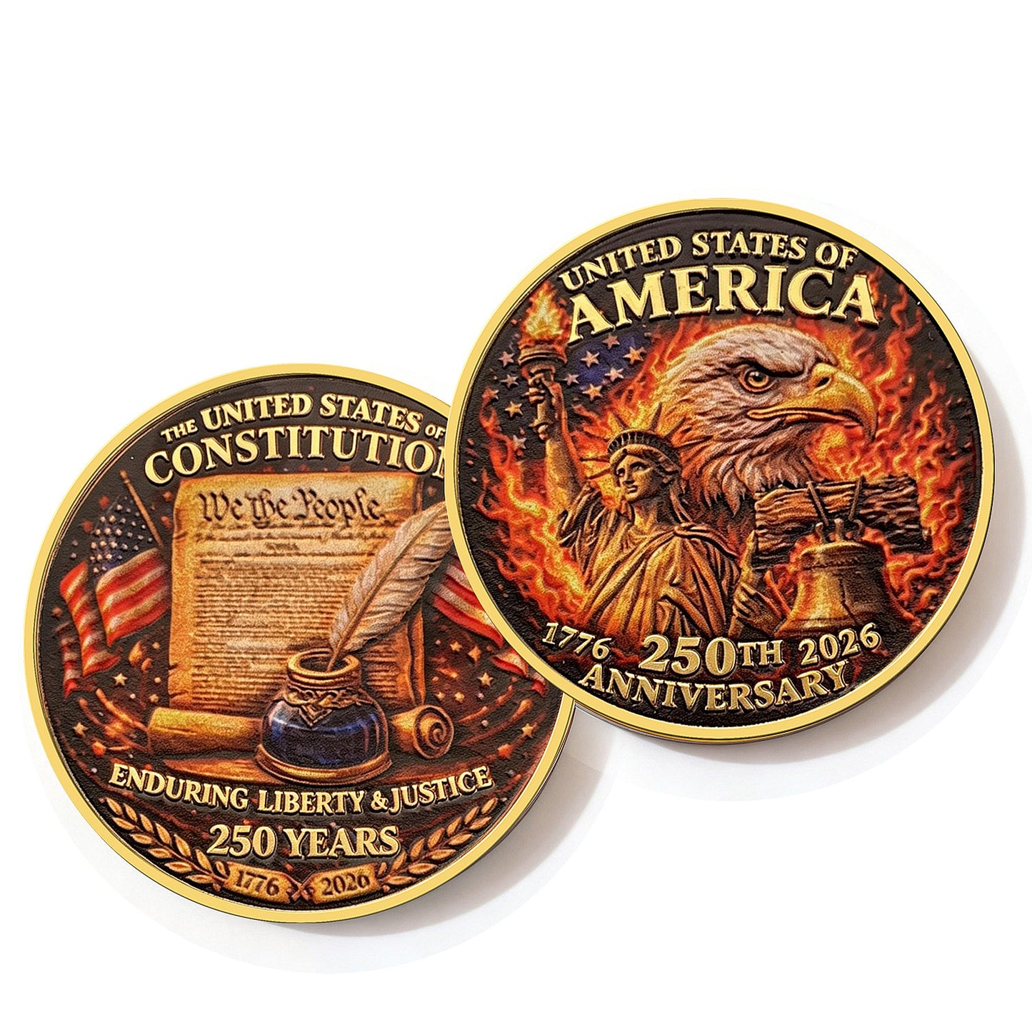 250 Years of Freedom American Independence Day Coin