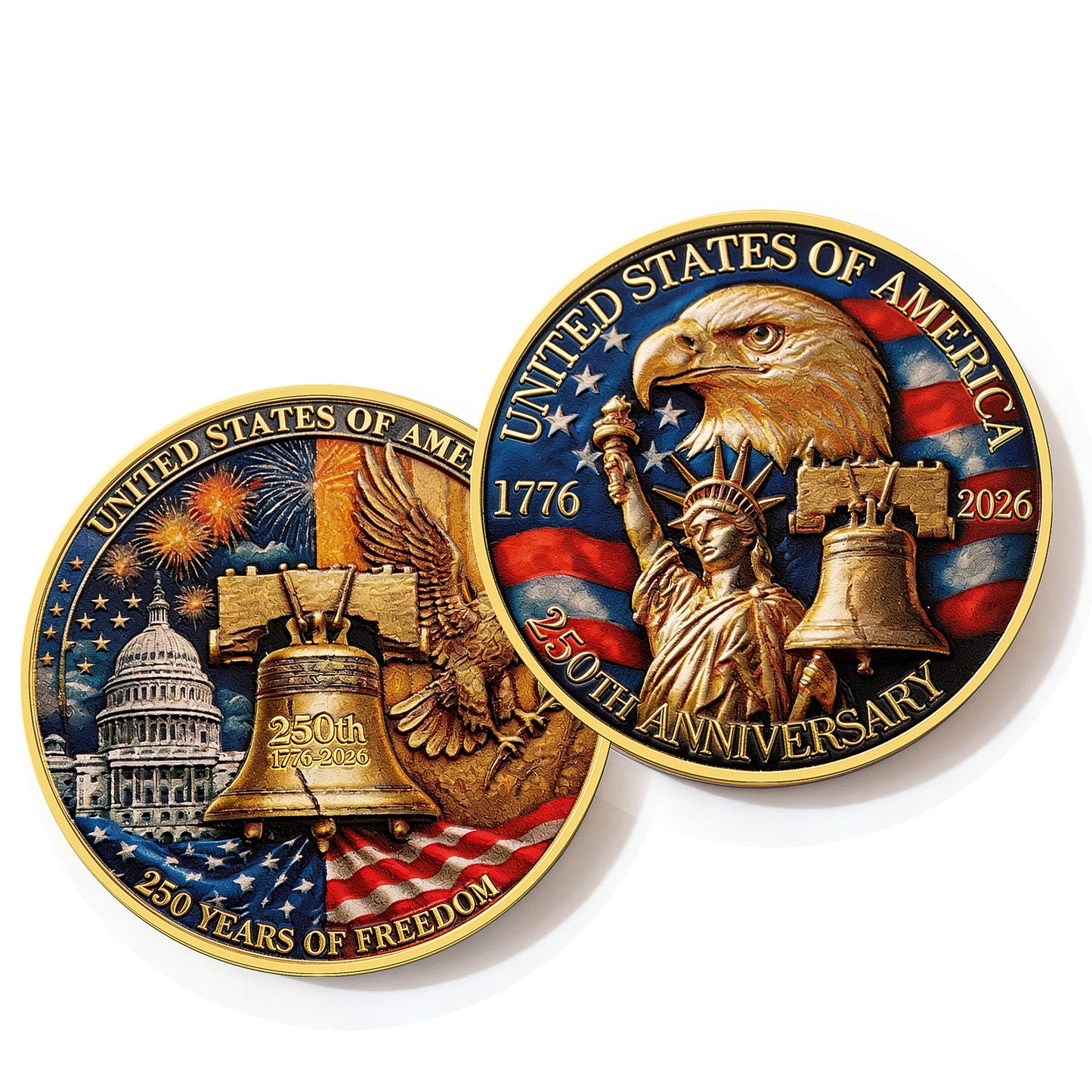 250 Years of Freedom American Independence Day Coin