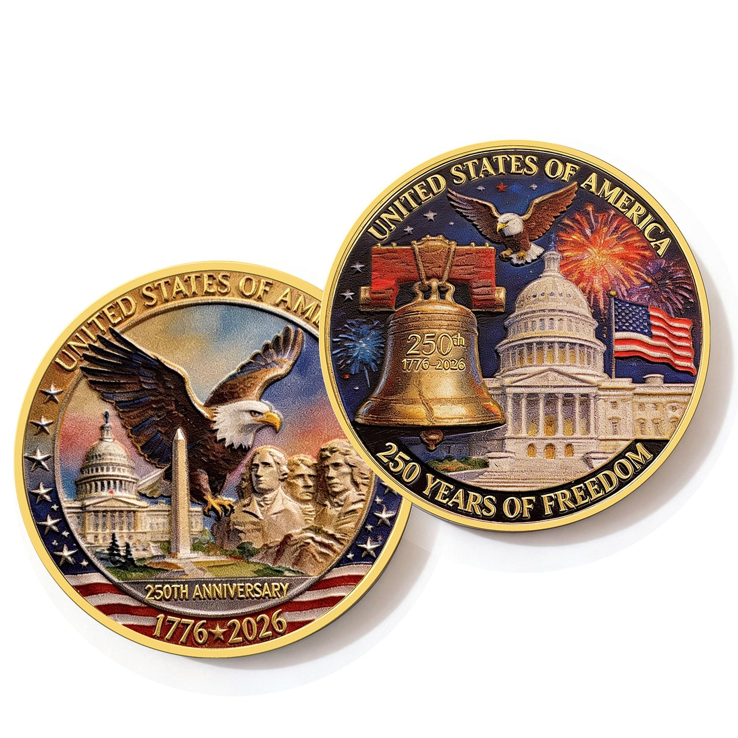 250 Years of Freedom American Independence Day Coin
