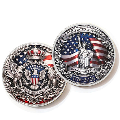 USA 250th Anniversary Liberty Collectible Coin