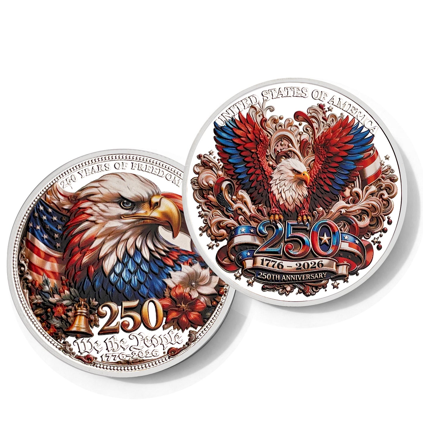 USA 250th Anniversary Liberty Collectible Coin