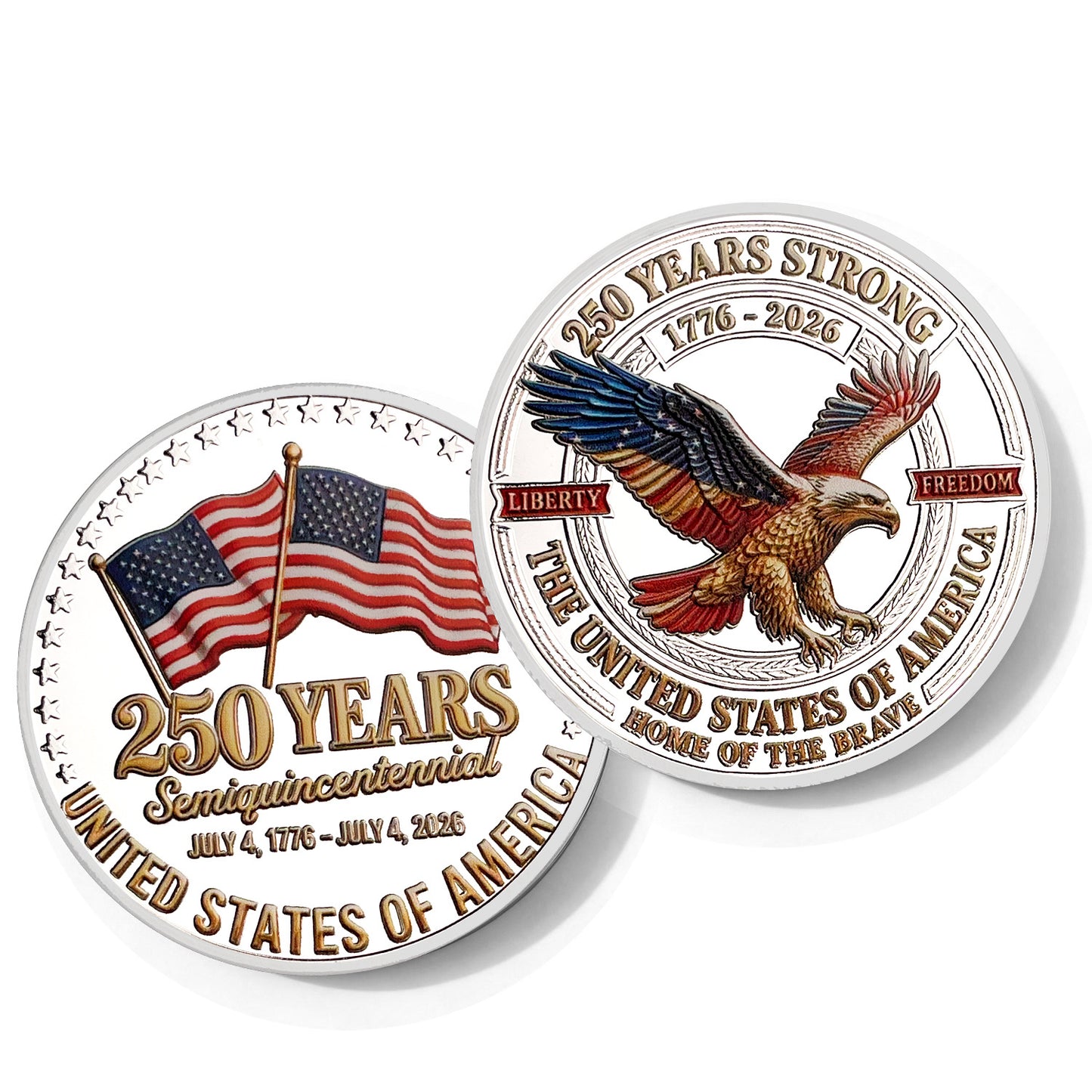 USA 250th Anniversary Liberty Collectible Coin