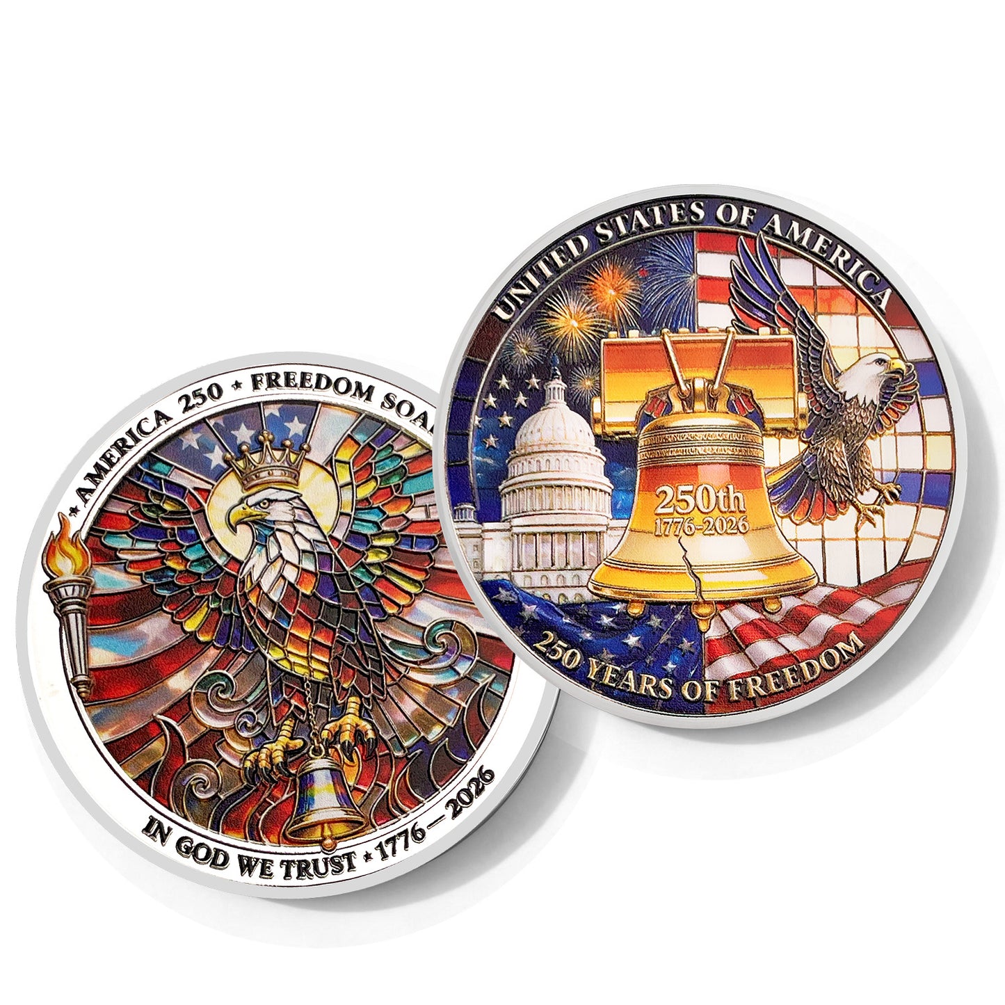 USA 250th Anniversary Liberty Collectible Coin