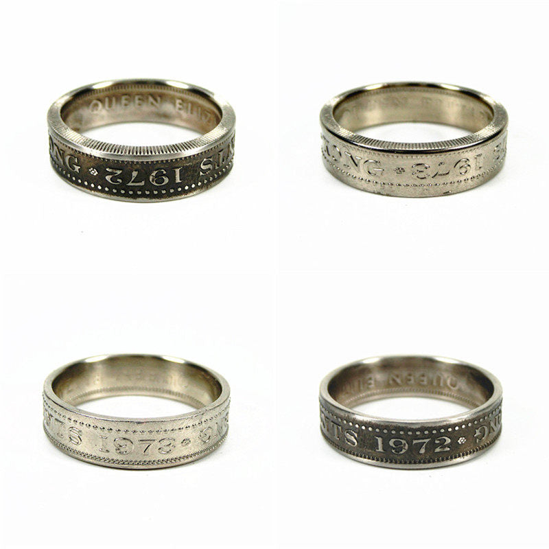 “Colonial Hong Kong 50¢ Coin Ring” | British Era Vintage Handmade Band