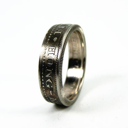 “Colonial Hong Kong 50¢ Coin Ring” | British Era Vintage Handmade Band