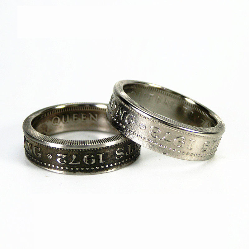 “Colonial Hong Kong 50¢ Coin Ring” | British Era Vintage Handmade Band
