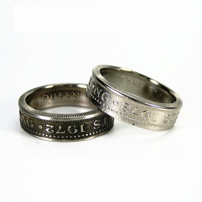 “Colonial Hong Kong 50¢ Coin Ring” | British Era Vintage Handmade Band