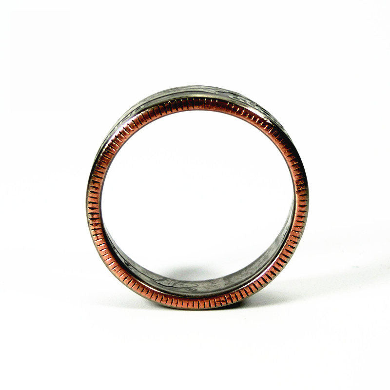 “American Quarter Coin Ring” | Handmade Vintage U.S. Coin Band