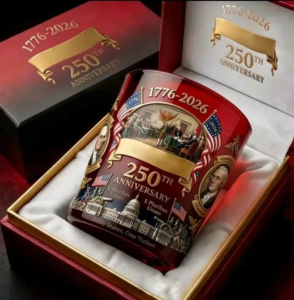 USA 250Th Anniversary Heritage Rock Glass