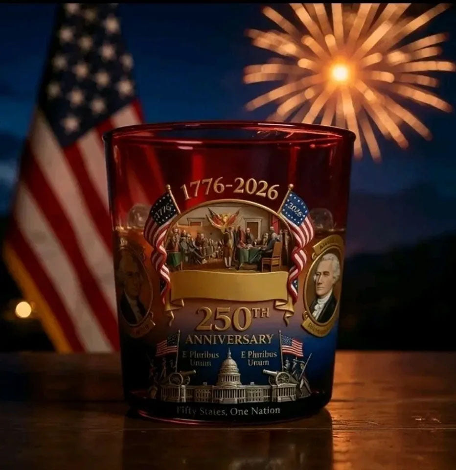 USA 250Th Anniversary Heritage Rock Glass