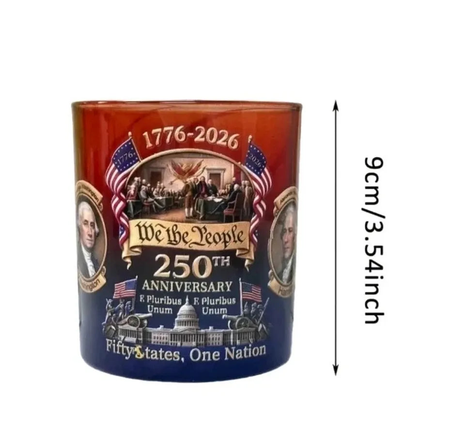 USA 250Th Anniversary Heritage Rock Glass