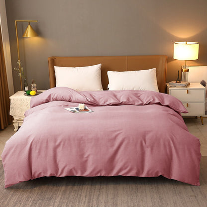 Solid Color Modern Style Pure Cotton Quilt Cover
