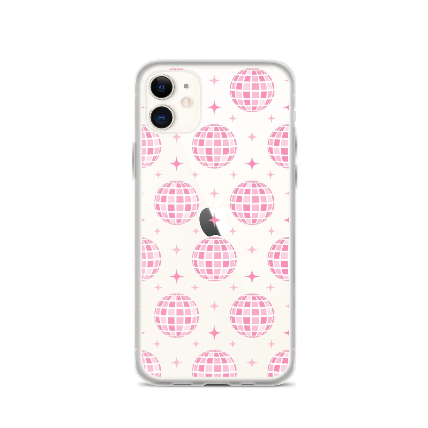 Pink Disco Clear iPhone Case