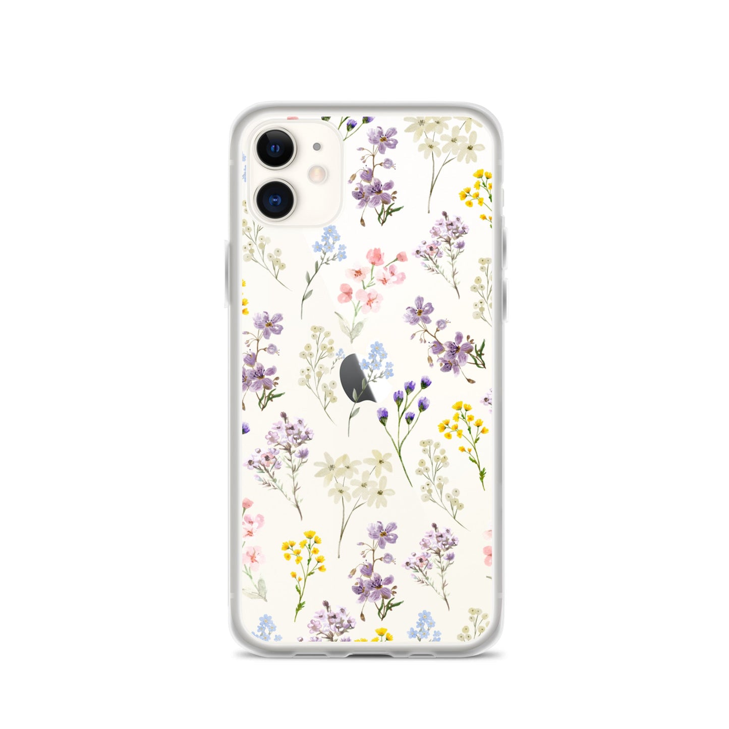 Watercolor Garden Clear iPhone Case