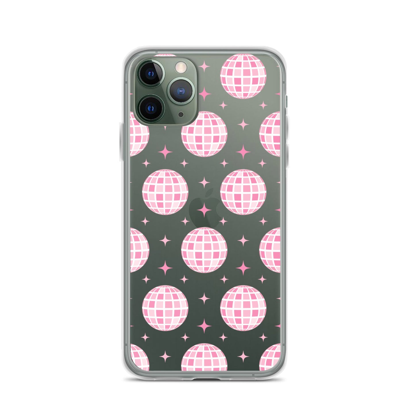 Pink Disco Clear iPhone Case
