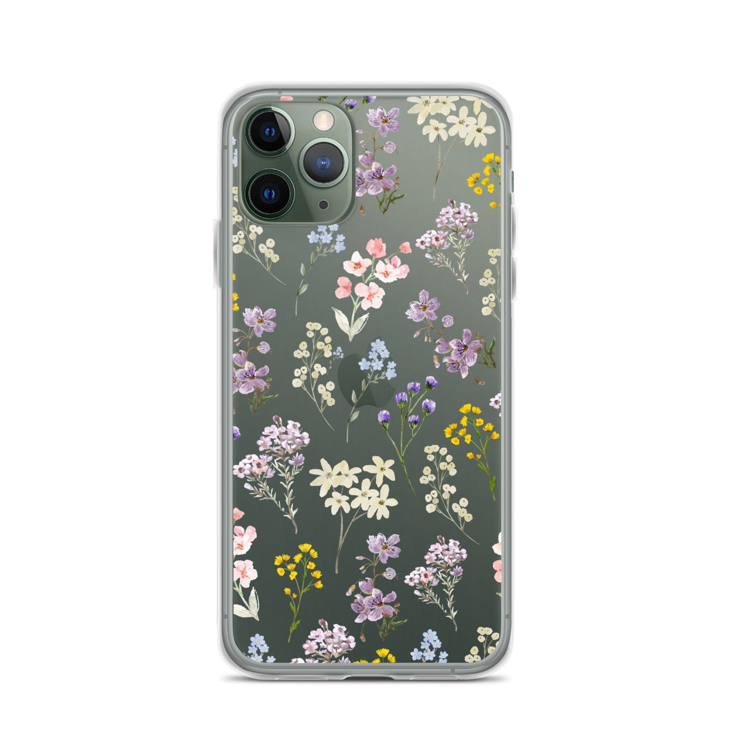 Watercolor Garden Clear iPhone Case