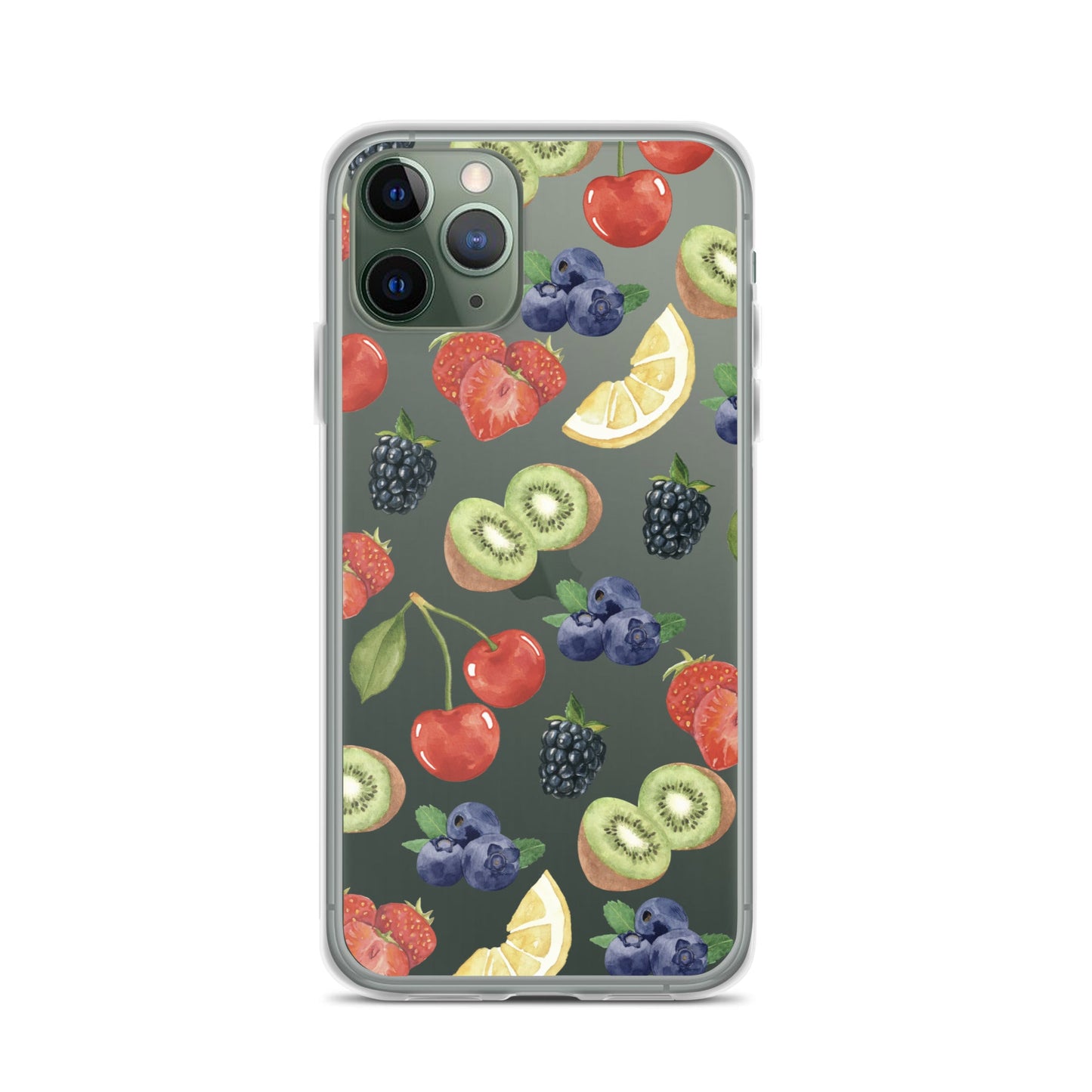 Summer Berries Clear iPhone Case