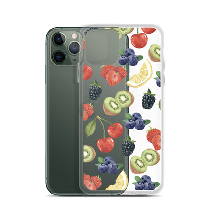 Summer Berries Clear iPhone Case