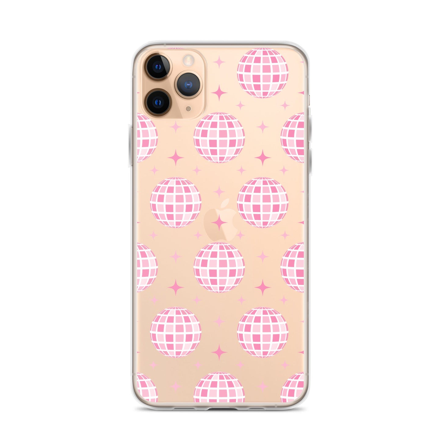 Pink Disco Clear iPhone Case