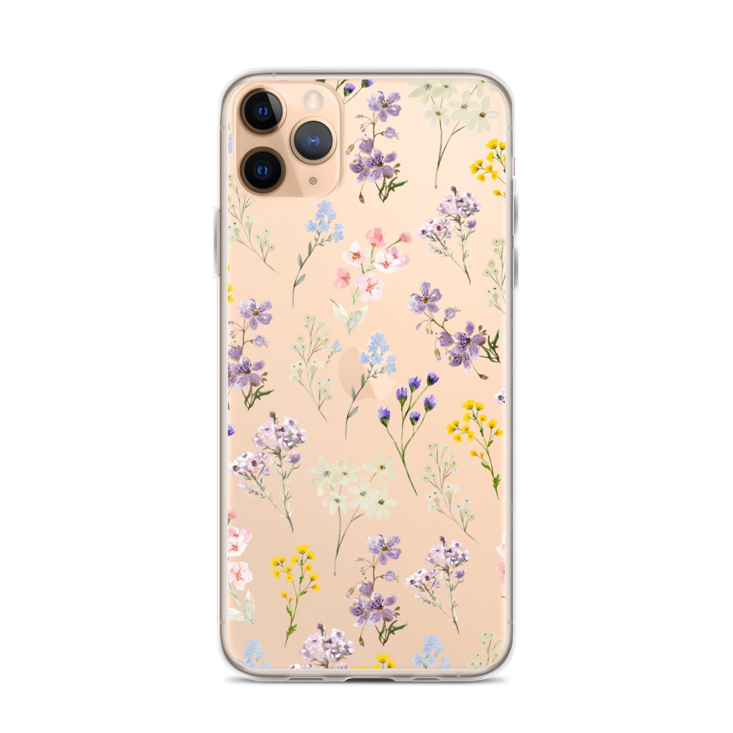 Watercolor Garden Clear iPhone Case