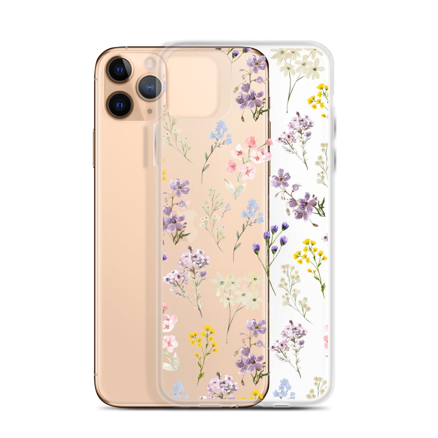 Watercolor Garden Clear iPhone Case