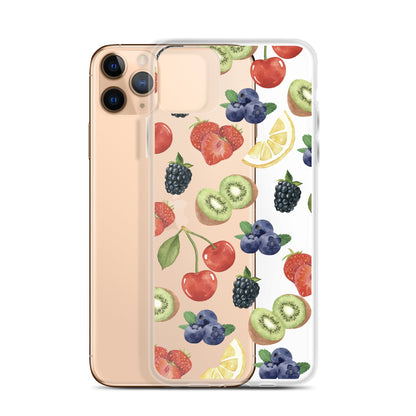 Summer Berries Clear iPhone Case