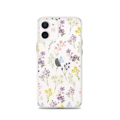 Watercolor Garden Clear iPhone Case