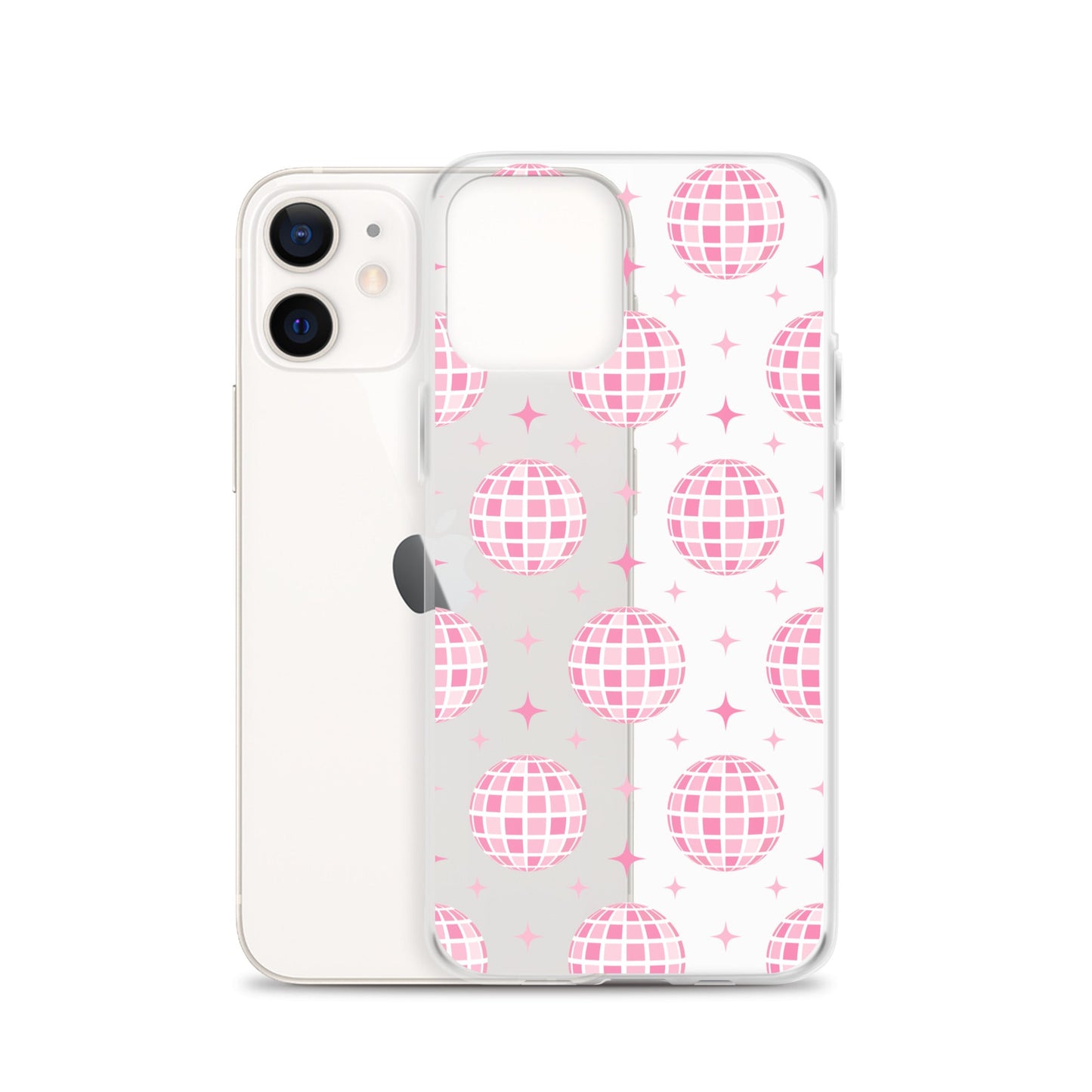 Pink Disco Clear iPhone Case