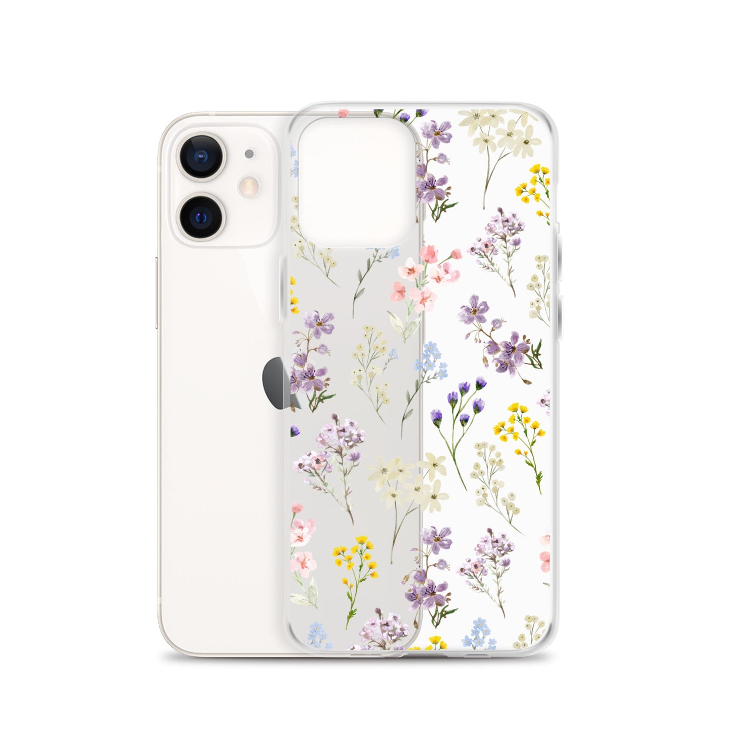Watercolor Garden Clear iPhone Case
