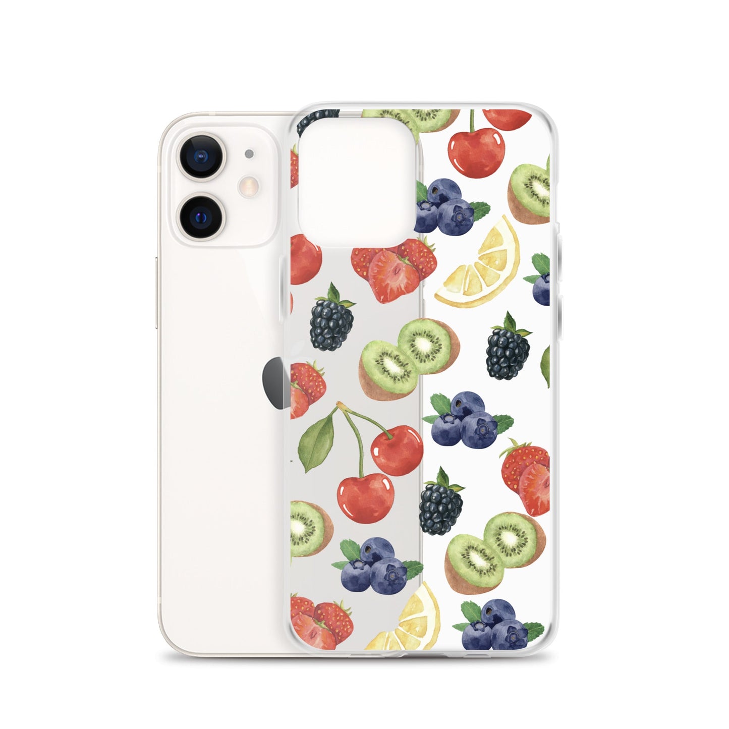 Summer Berries Clear iPhone Case