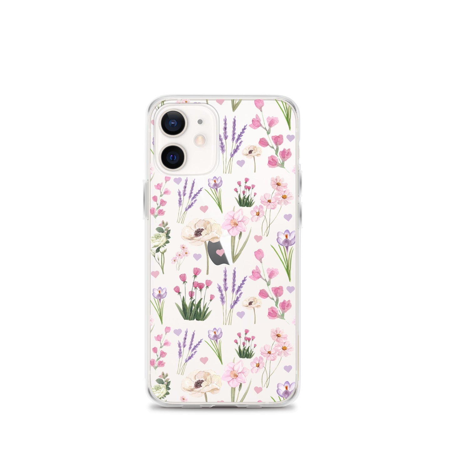 Purple Garden Clear iPhone Case