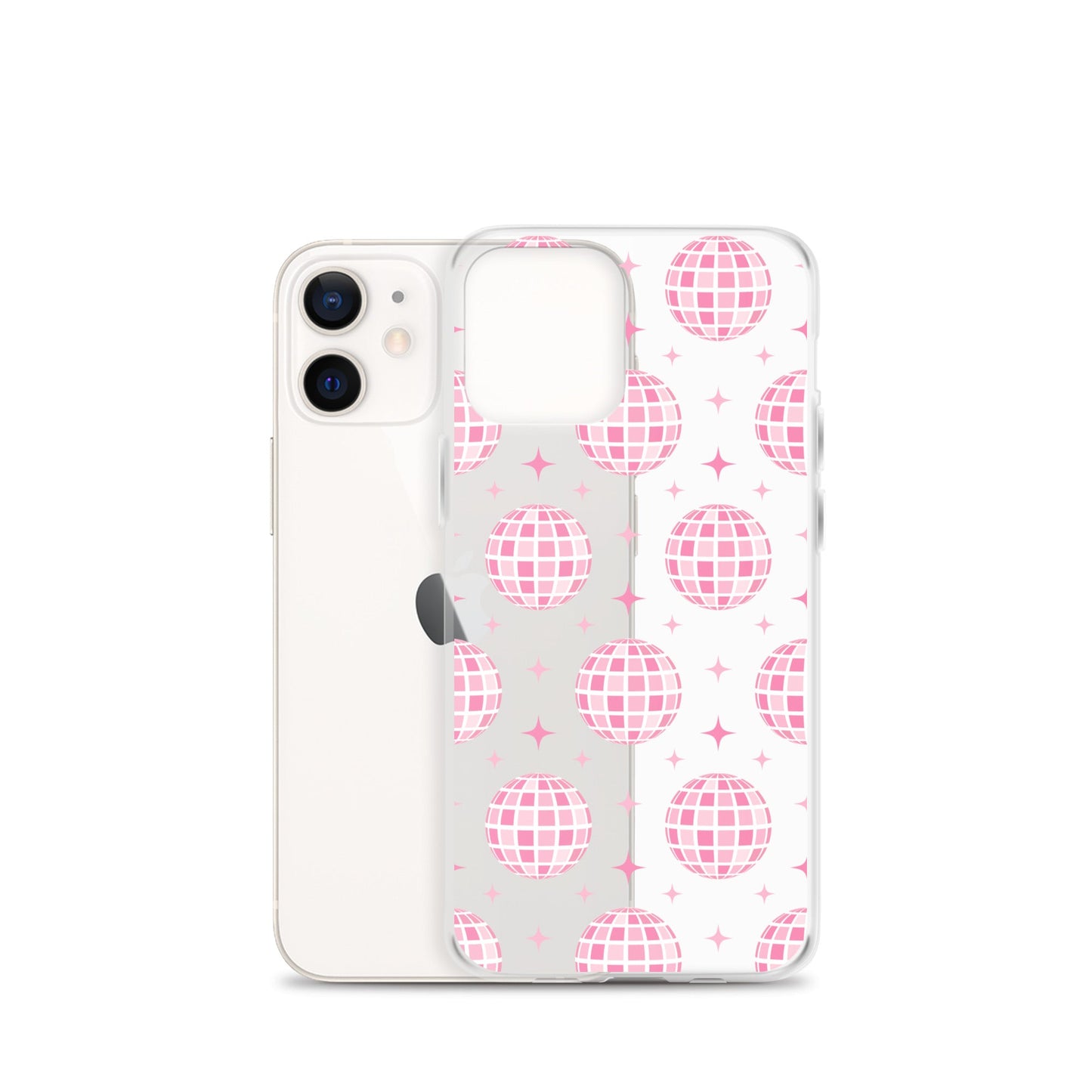 Pink Disco Clear iPhone Case