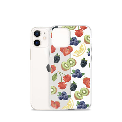 Summer Berries Clear iPhone Case