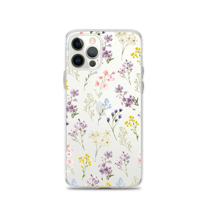 Watercolor Garden Clear iPhone Case
