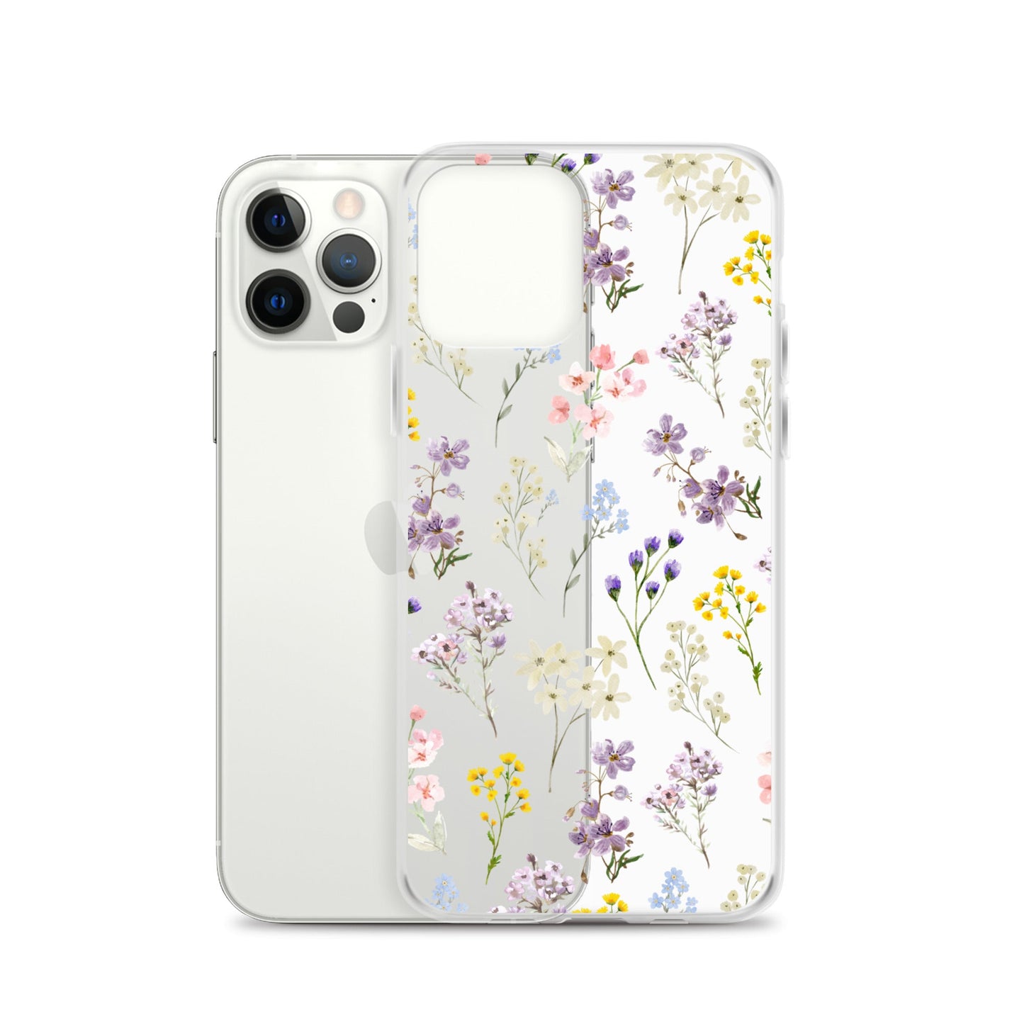 Watercolor Garden Clear iPhone Case