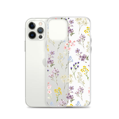 Watercolor Garden Clear iPhone Case