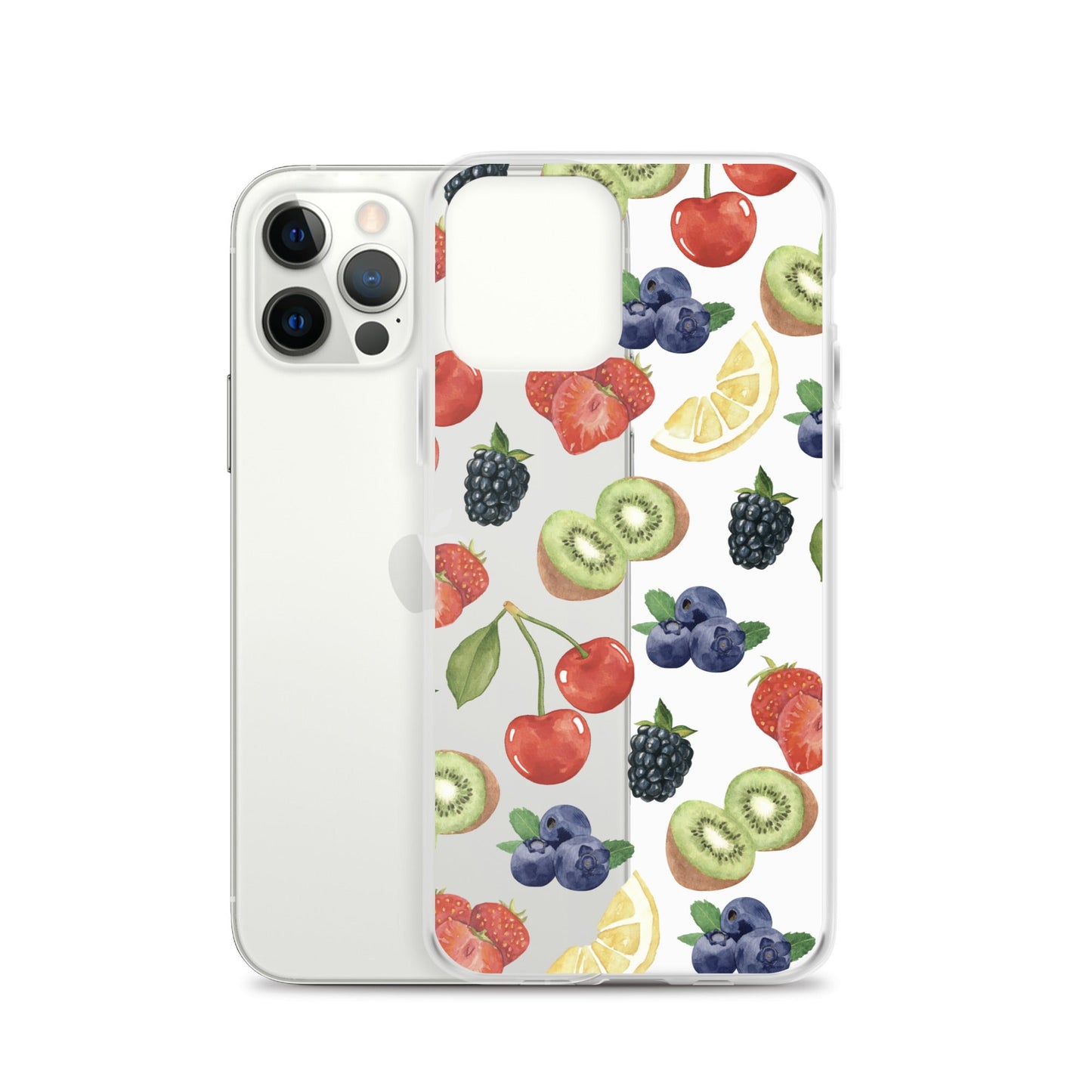Summer Berries Clear iPhone Case