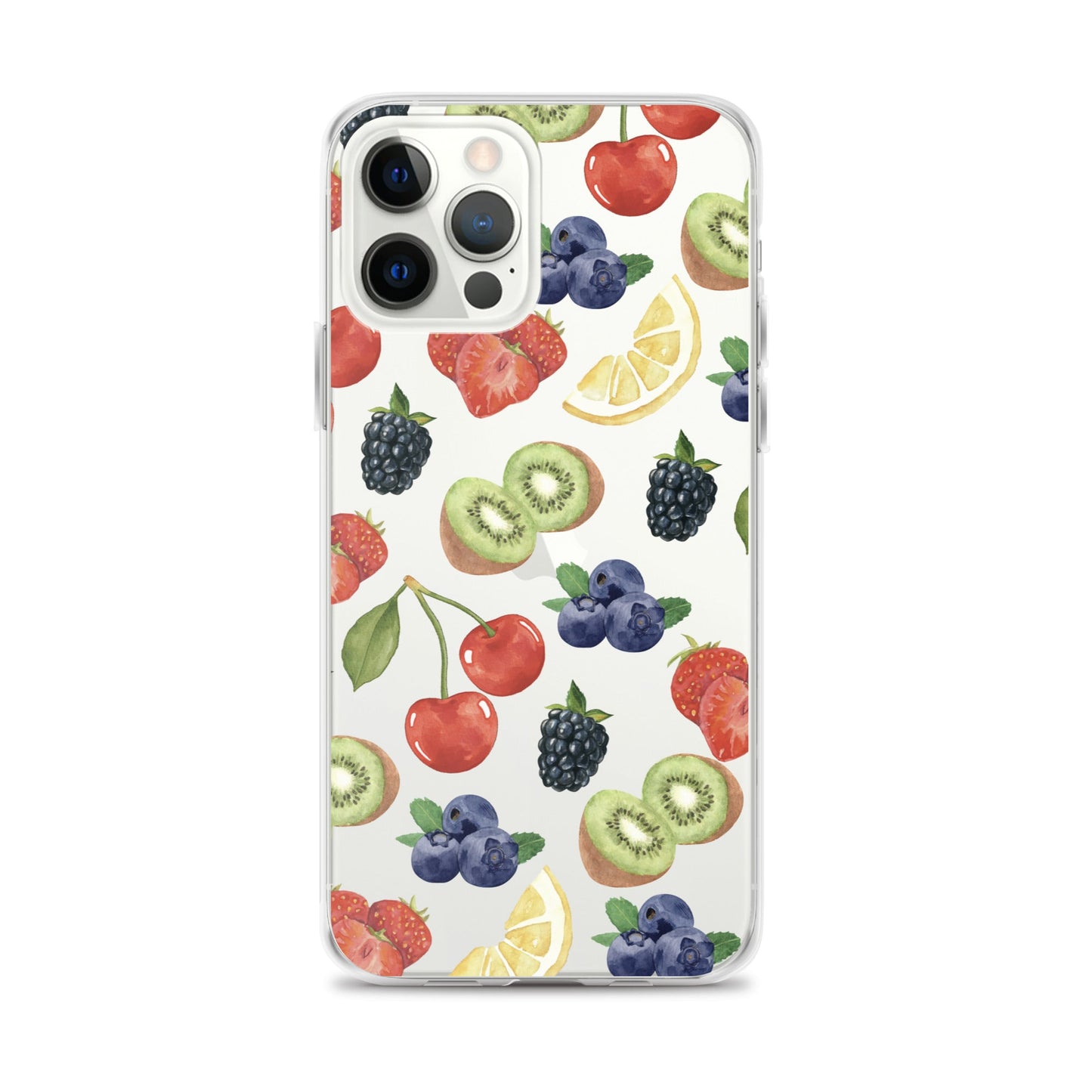 Summer Berries Clear iPhone Case