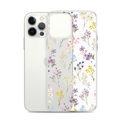 Watercolor Garden Clear iPhone Case