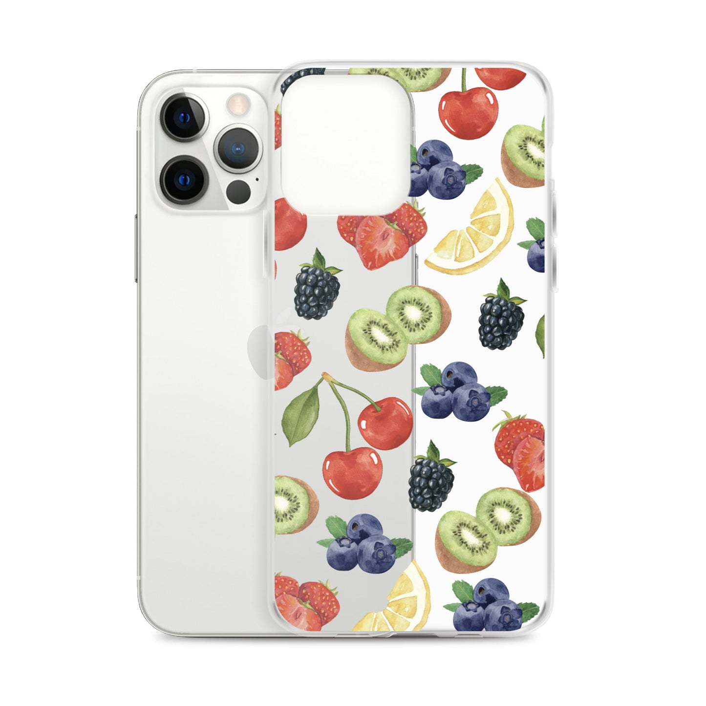 Summer Berries Clear iPhone Case