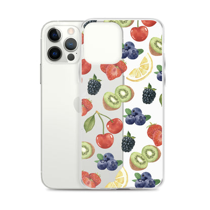 Summer Berries Clear iPhone Case