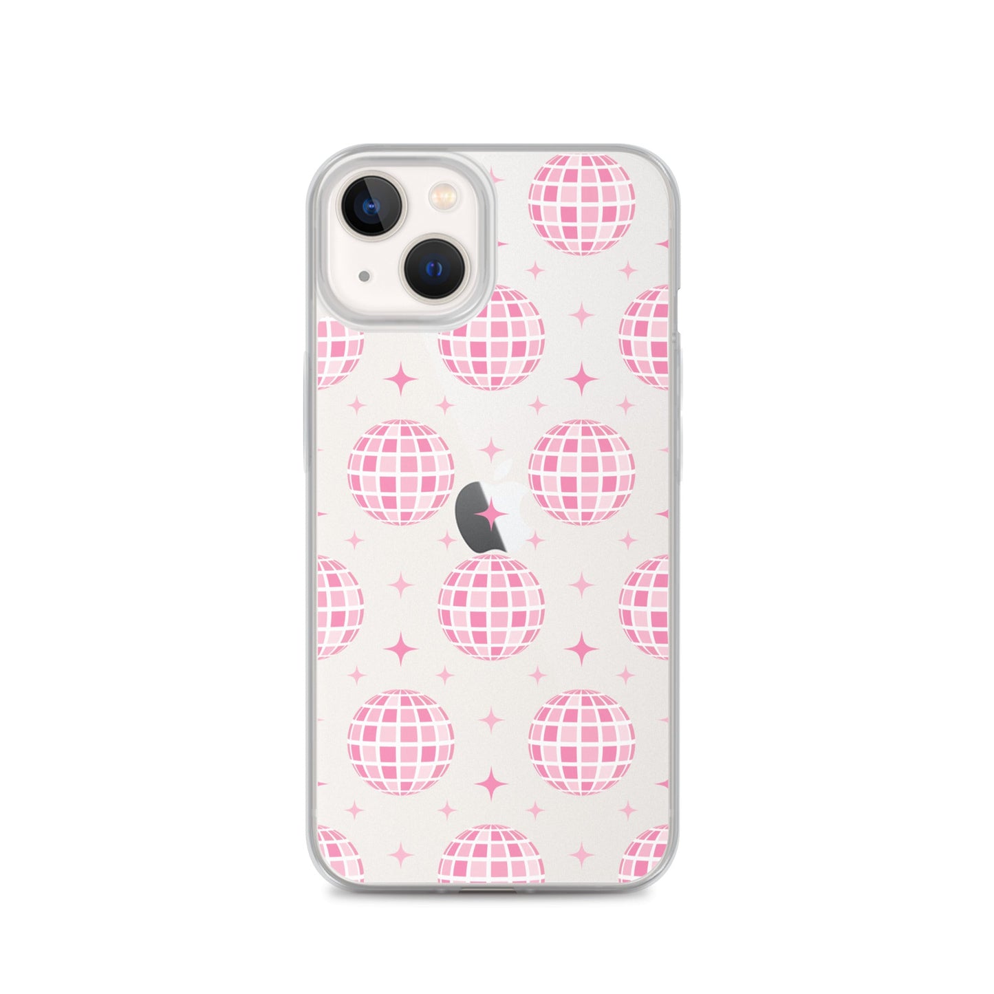 Pink Disco Clear iPhone Case